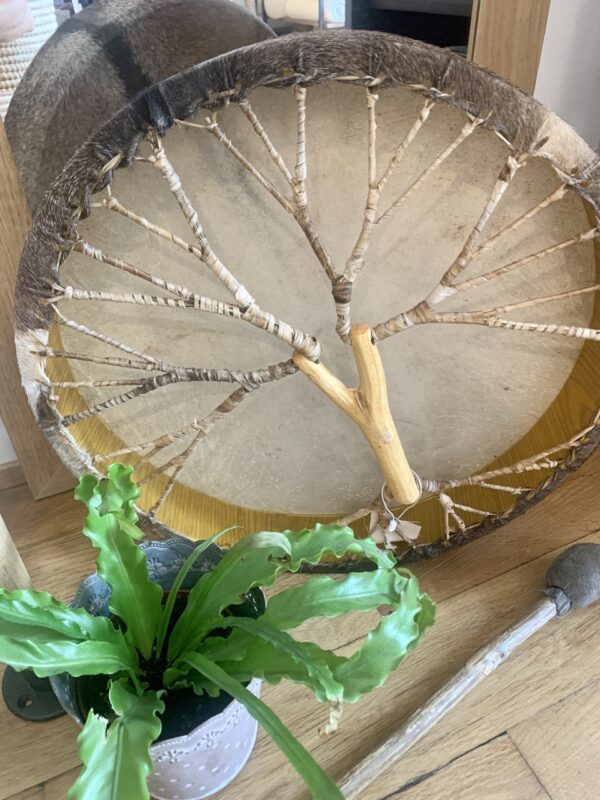 Shamanic drum tree style | 45 cm